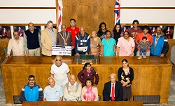 Rugby Hindu Temple group in the Council Chambers